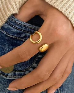 Florine 18K Gold Abstract Ring