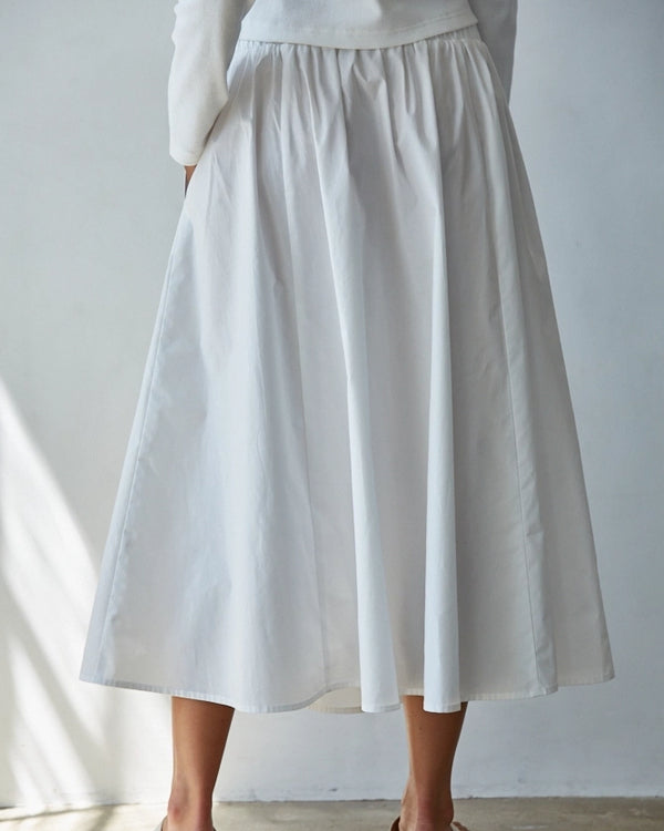 The Cotton Midi Skirt