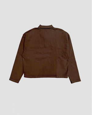 Cotton Rugby Collared Shirt - Acid Wash