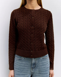 The Cotton Cable Knit Cardigan