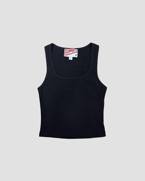 Cropped Square Neck Sleeveless Top