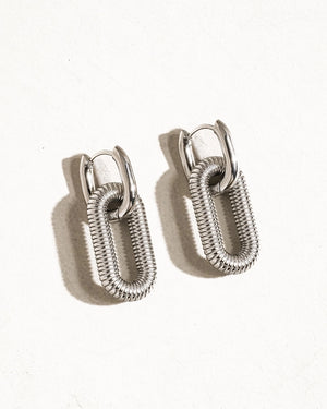 Kate Double Chain Hoop Earring