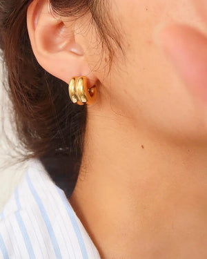 Emma Double C-Hoop Earring