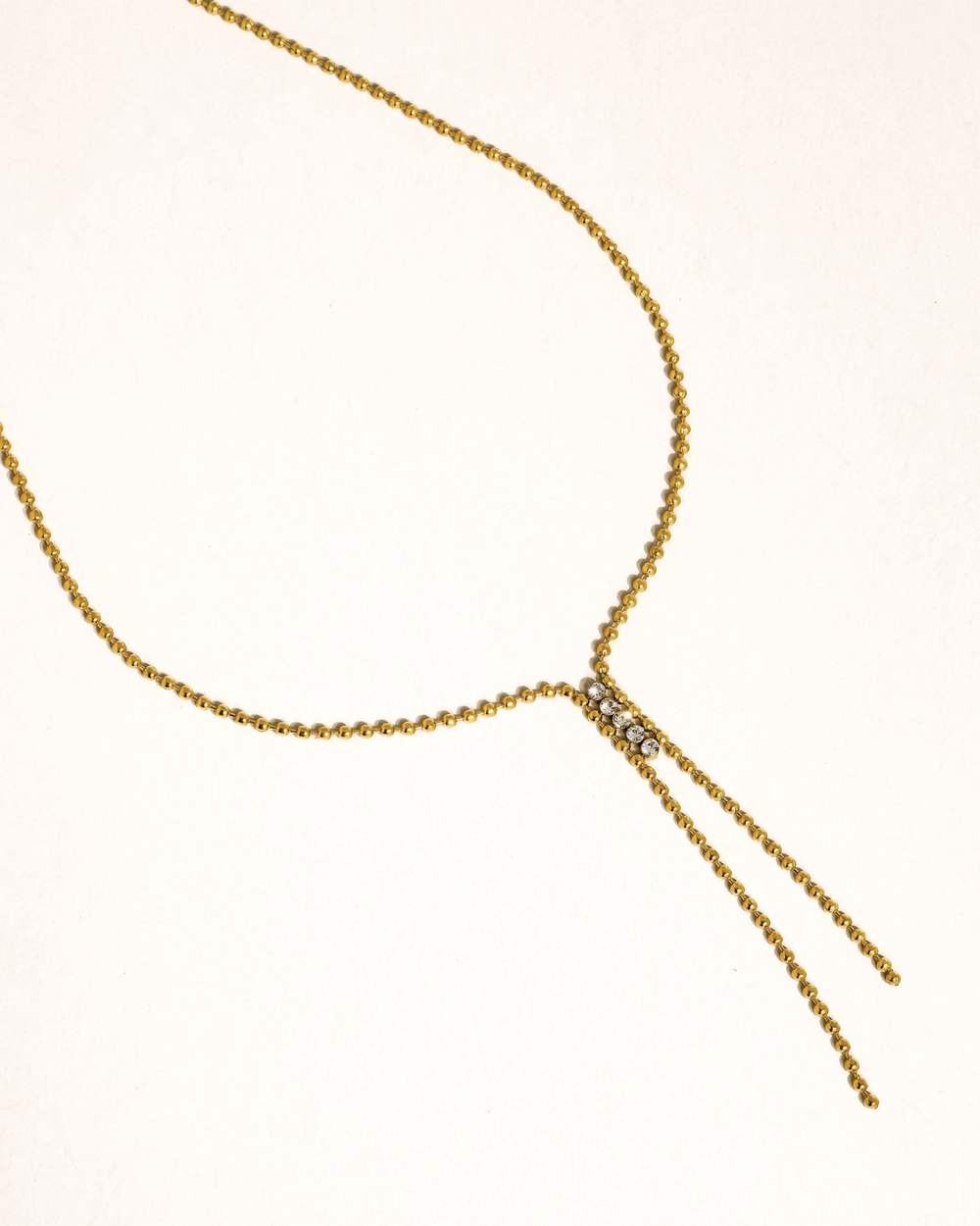 Gold Lariat Necklace