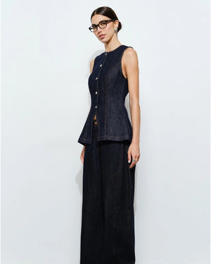Scarlett Tailored Denim Vest