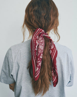 Paisley Silk Bandana Scarf