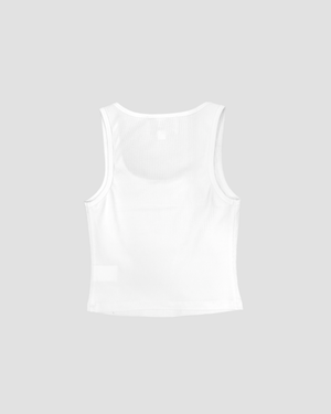 Cropped Square Neck Sleeveless Top
