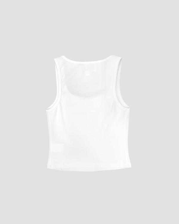Cropped Square Neck Sleeveless Top