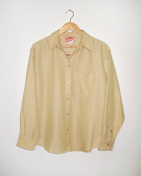 The Oversized Stripe Button Long Sleeve Shirt