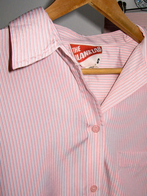 The Oversized Stripe Button Long Sleeve Shirt