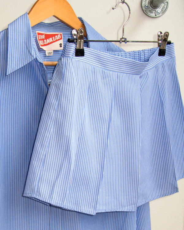 The Striped Pleated Skort