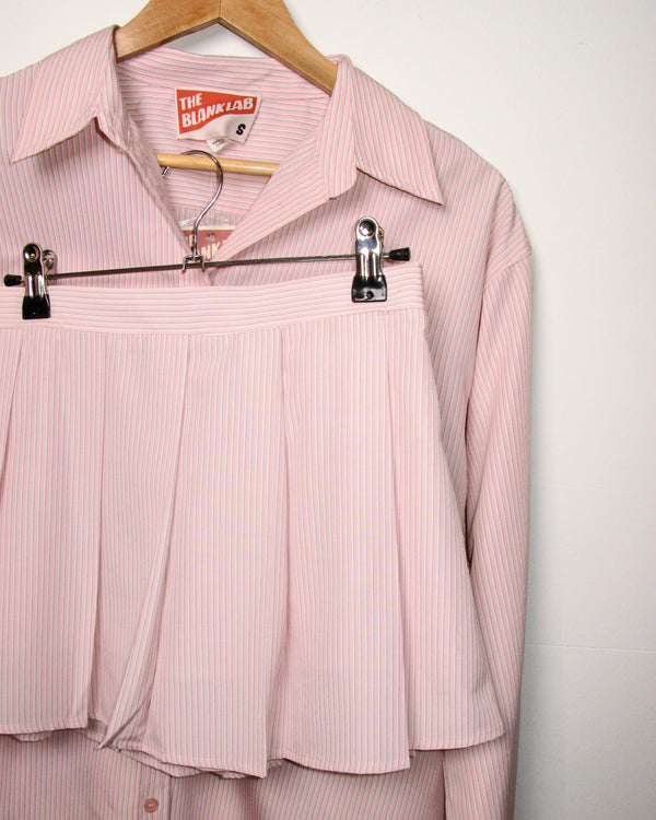 The Oversized Stripe Button Long Sleeve Shirt