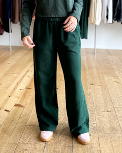 Cotton Wide Leg Sweats