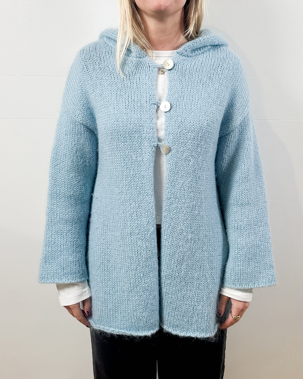 Vintage Blue Mohair Sweater