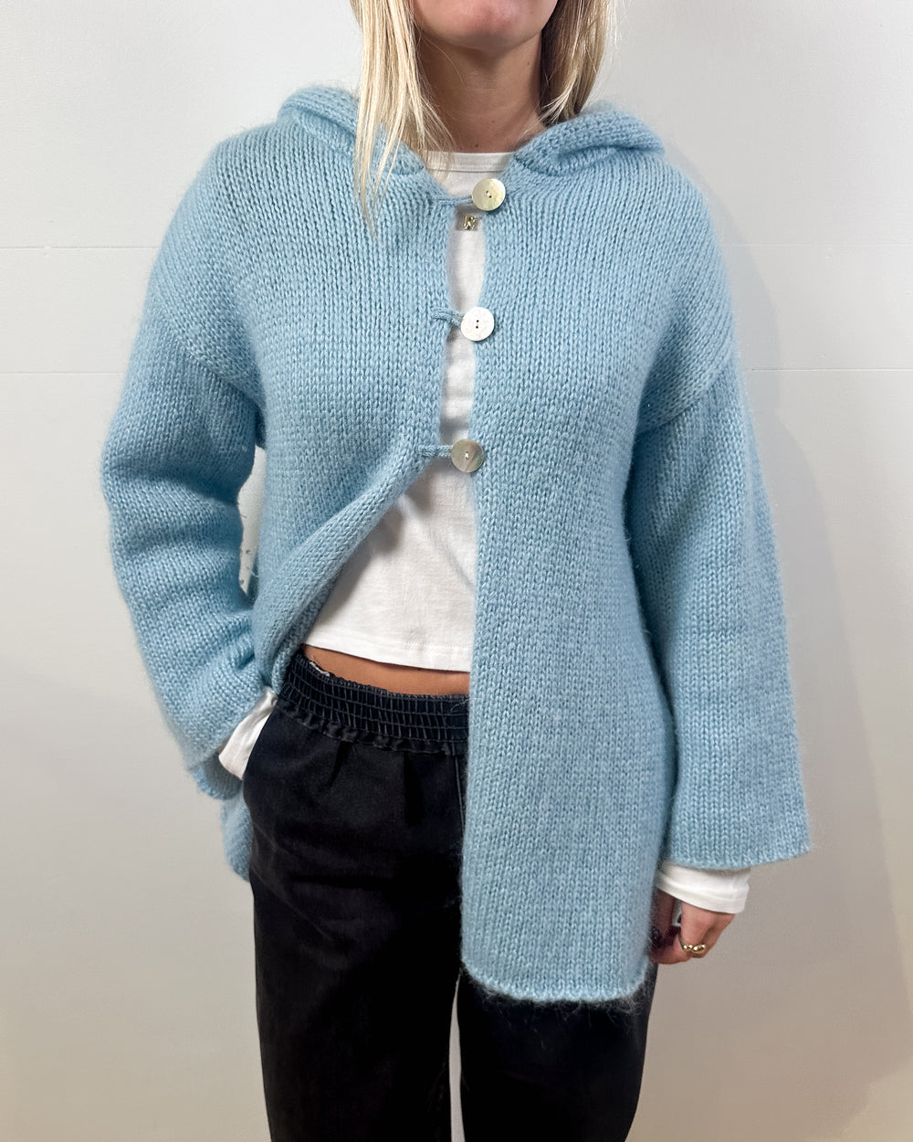 Vintage Blue Mohair Sweater