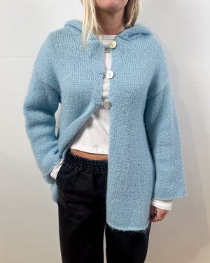 Vintage Blue Mohair Sweater