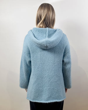 Vintage Blue Mohair Sweater
