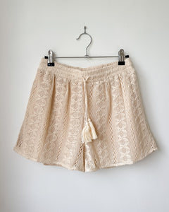 Woven Crochet Shorts