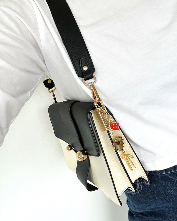 Heart, Bow and Strawberry Bag Charm