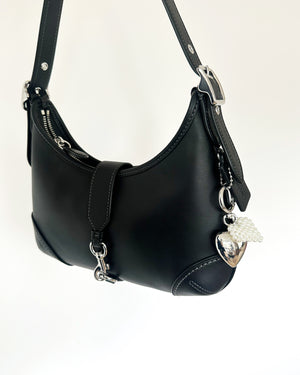 Pearl Heart Bag Charm