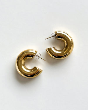 Daily Hoop Earrings - Gold
