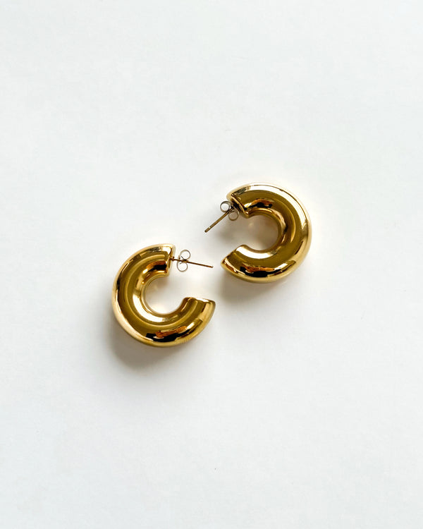 Daily Hoop Earrings - Gold