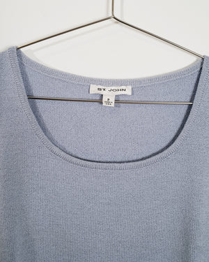 Vintage St John Knit Tank - Sky Blue
