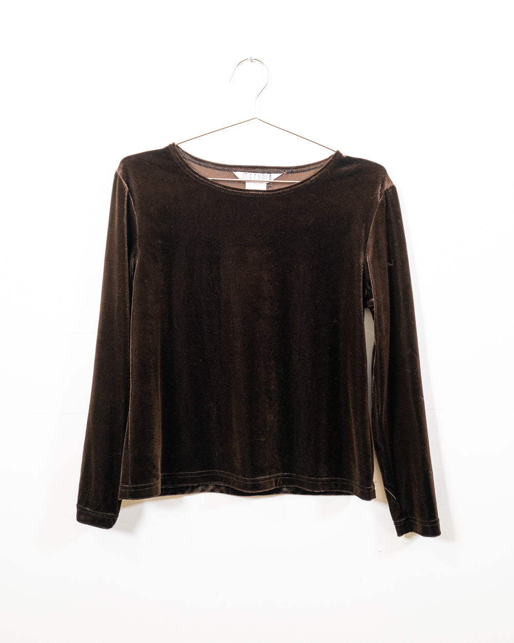Vintage Brown Velvet Top