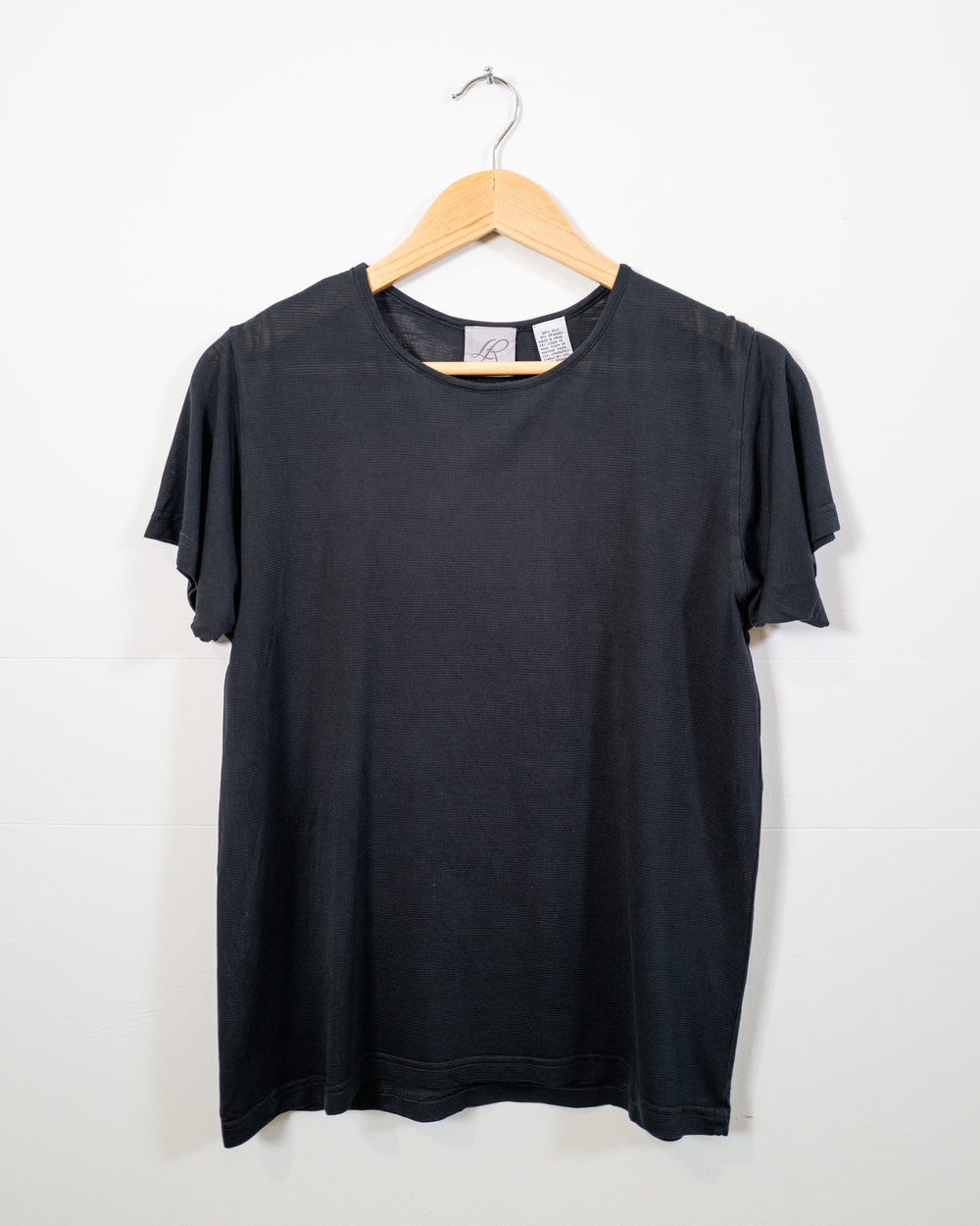 Vintage Black Silk Top