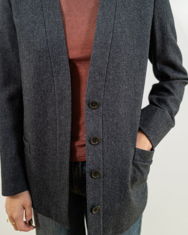 Vintage Charcoal Gray Blazer