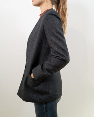 Vintage Charcoal Gray Blazer