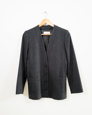 Vintage Charcoal Gray Blazer