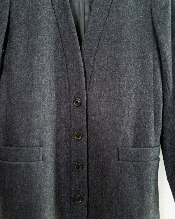 Vintage Charcoal Gray Blazer