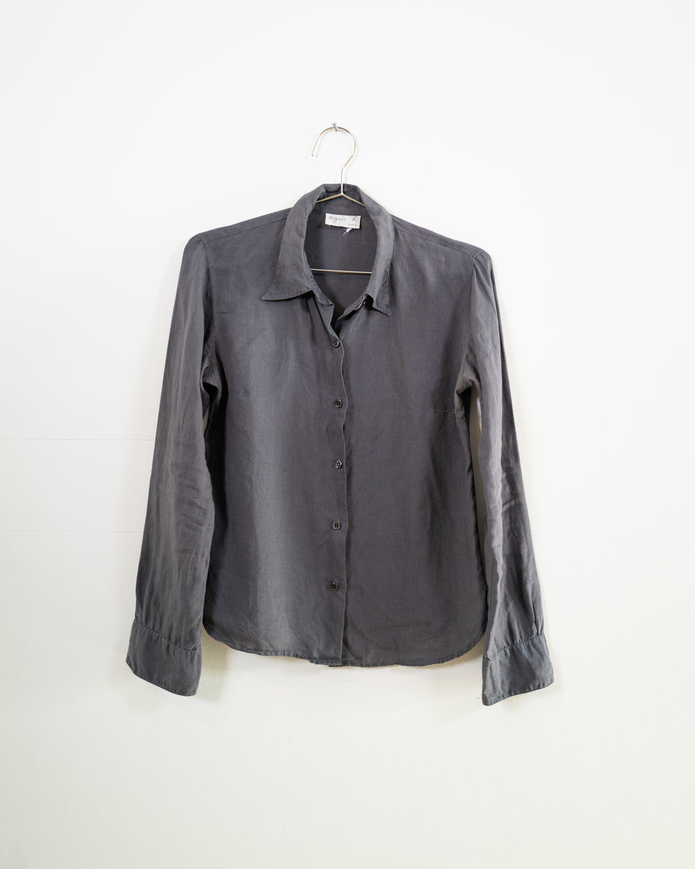 Vintage Gray Linen Shirt