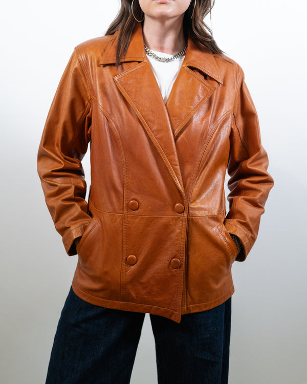 Vintage Camel Leather Jacket