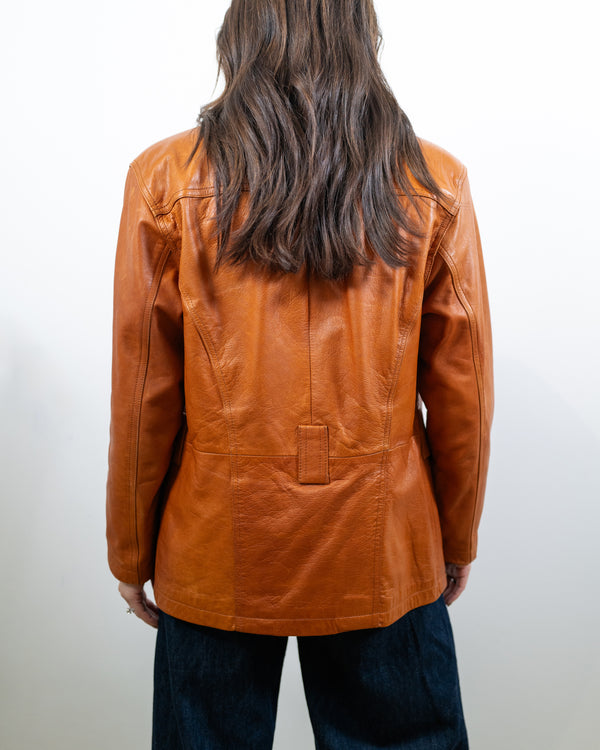 Vintage Camel Leather Jacket