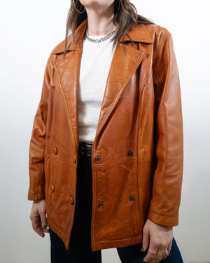 Vintage Camel Leather Jacket