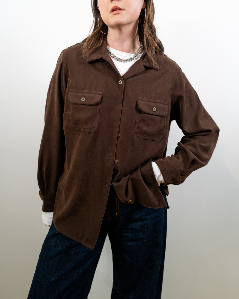 Vintage Faux Suede Shirt