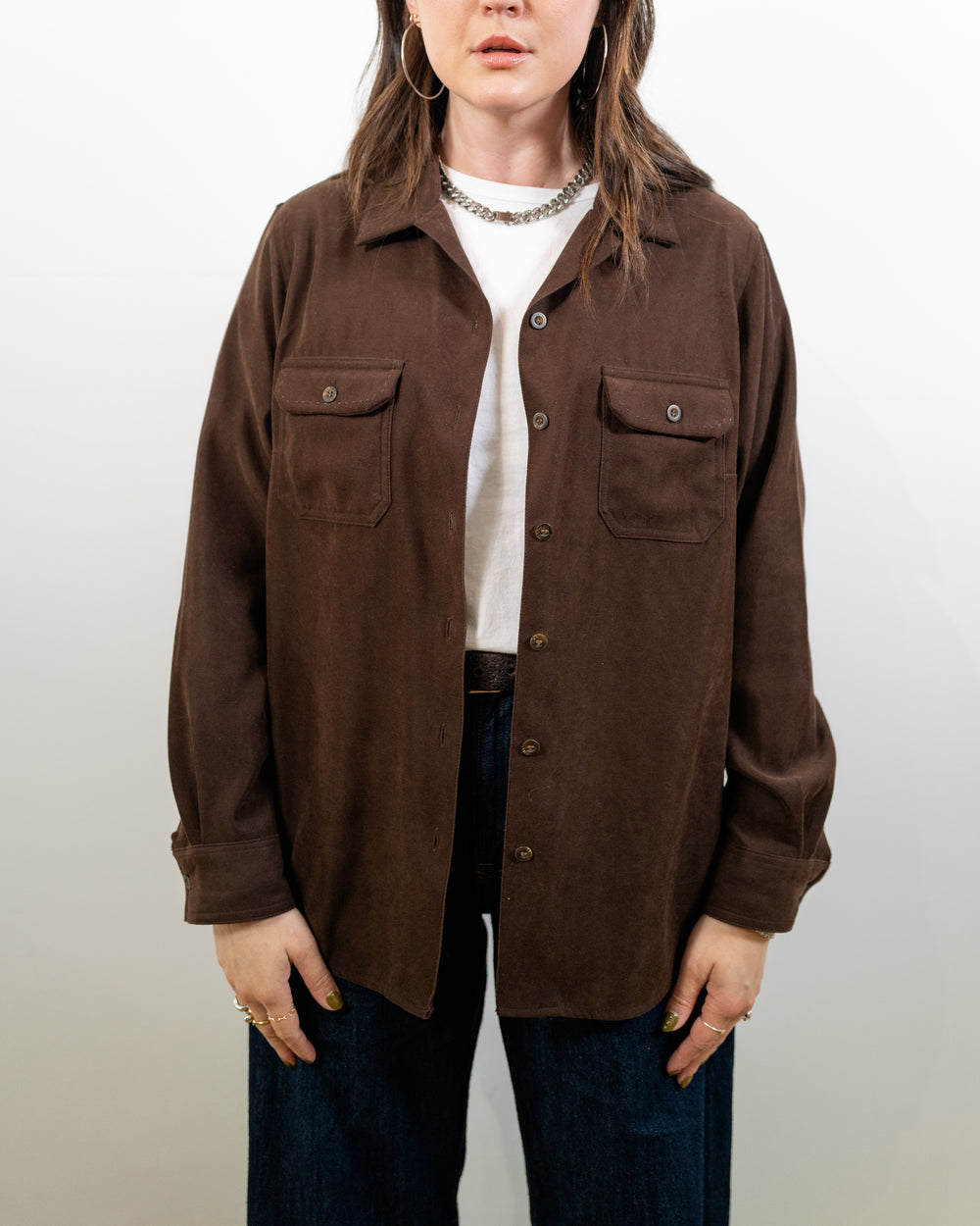 Vintage Faux Suede Shirt