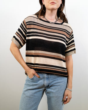 VIntage Knit Stripe Shirt