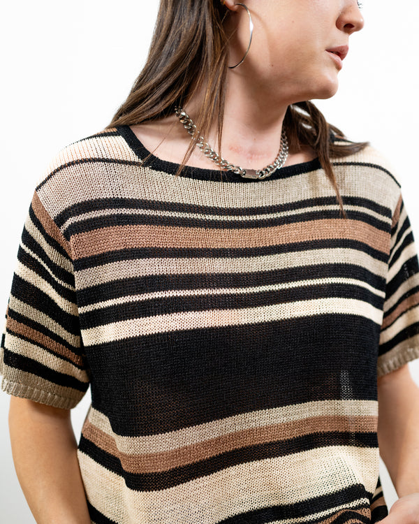 VIntage Knit Stripe Shirt