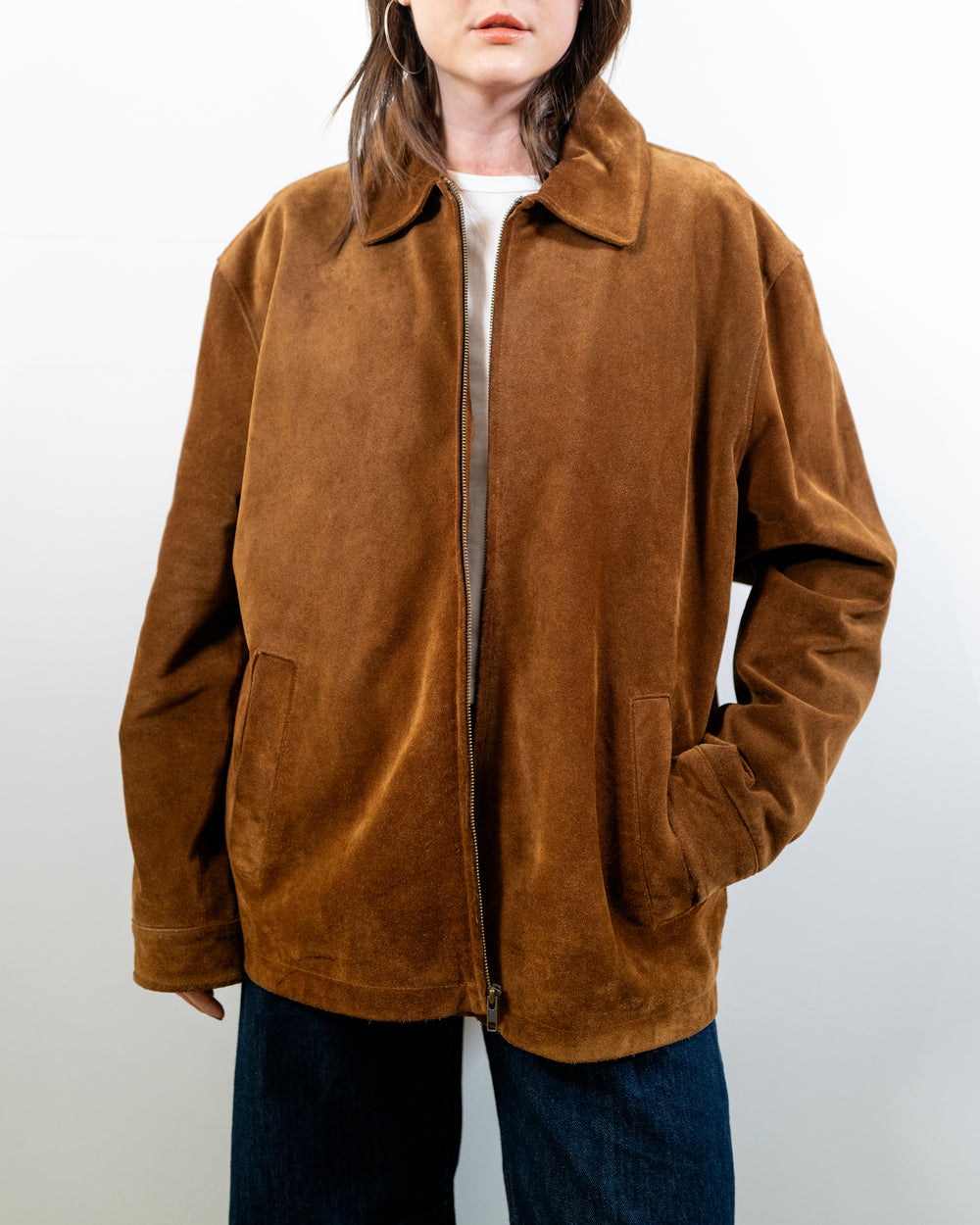 Vintage Brown Suede Jacket