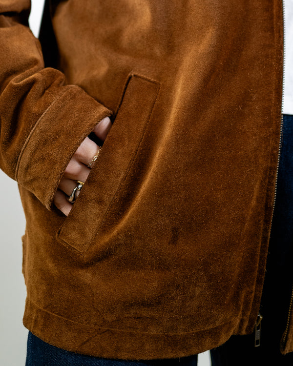 Vintage Brown Suede Jacket