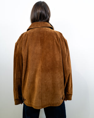 Vintage Brown Suede Jacket