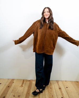 Vintage Brown Suede Jacket