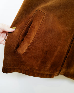 Vintage Brown Suede Jacket