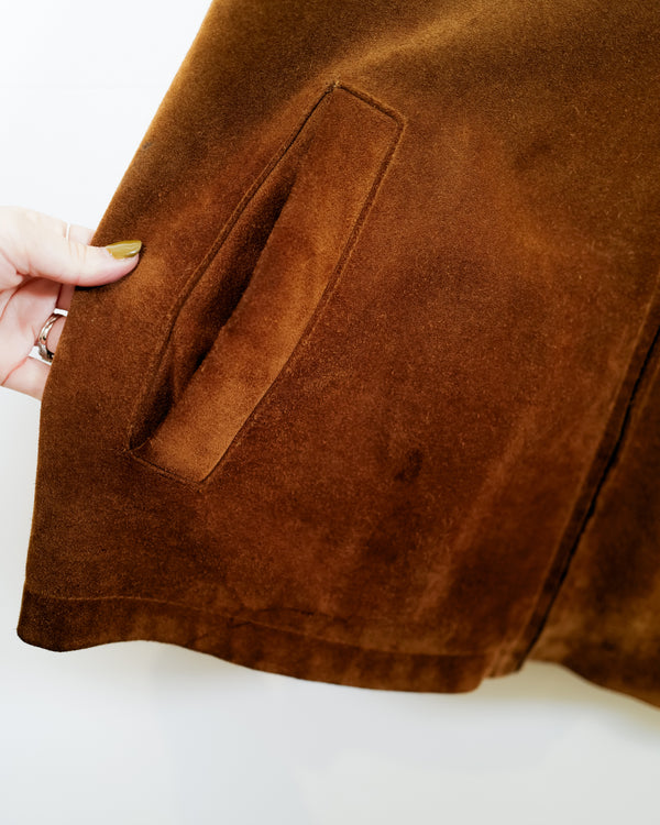 Vintage Brown Suede Jacket