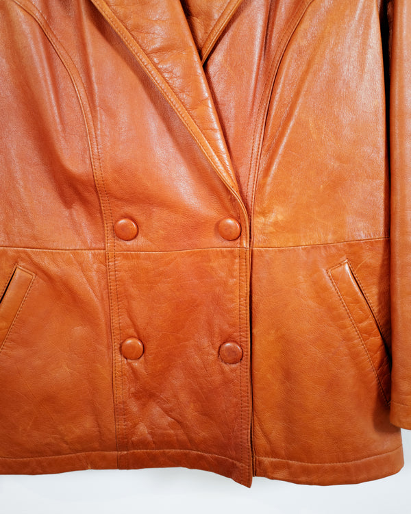 Vintage Camel Leather Jacket