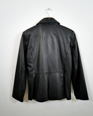 Vintage Leather Zip Jacket