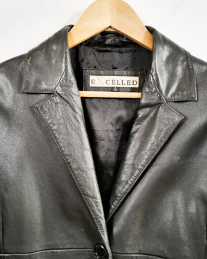 Vintage Leather Button Jacket
